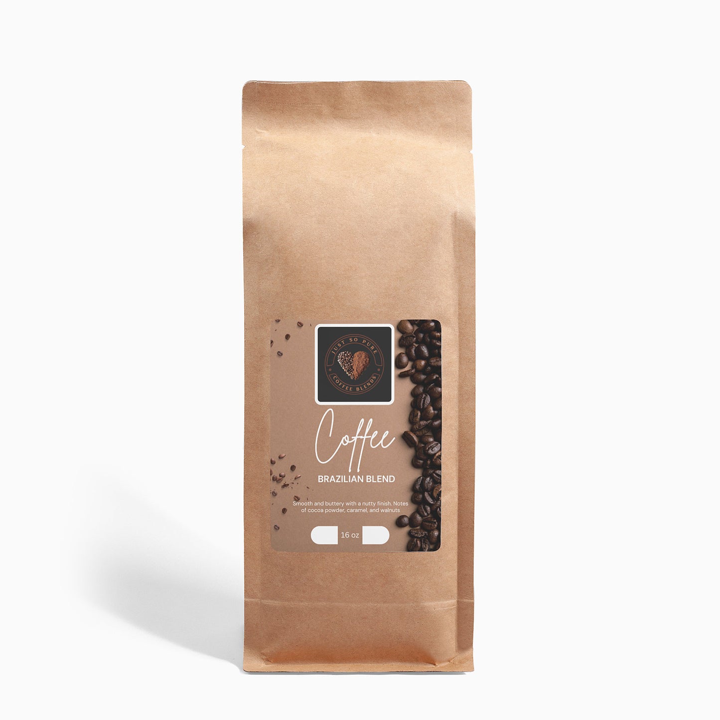 Brazilian Blend 16oz Our single-origin Brazilian Blend 16oz Coffee will surely be your customers' new favorite coffee. Using masterful roasting techniques, these coffee beans deliver a rounded flavor profile.