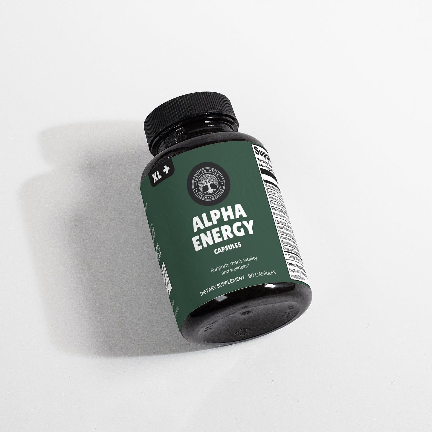 Alpha Energy: Support Men's Vitality and Wellness: Our carefully crafted dietary supplement is designed to promote men's health and well-being without containing testosterone.