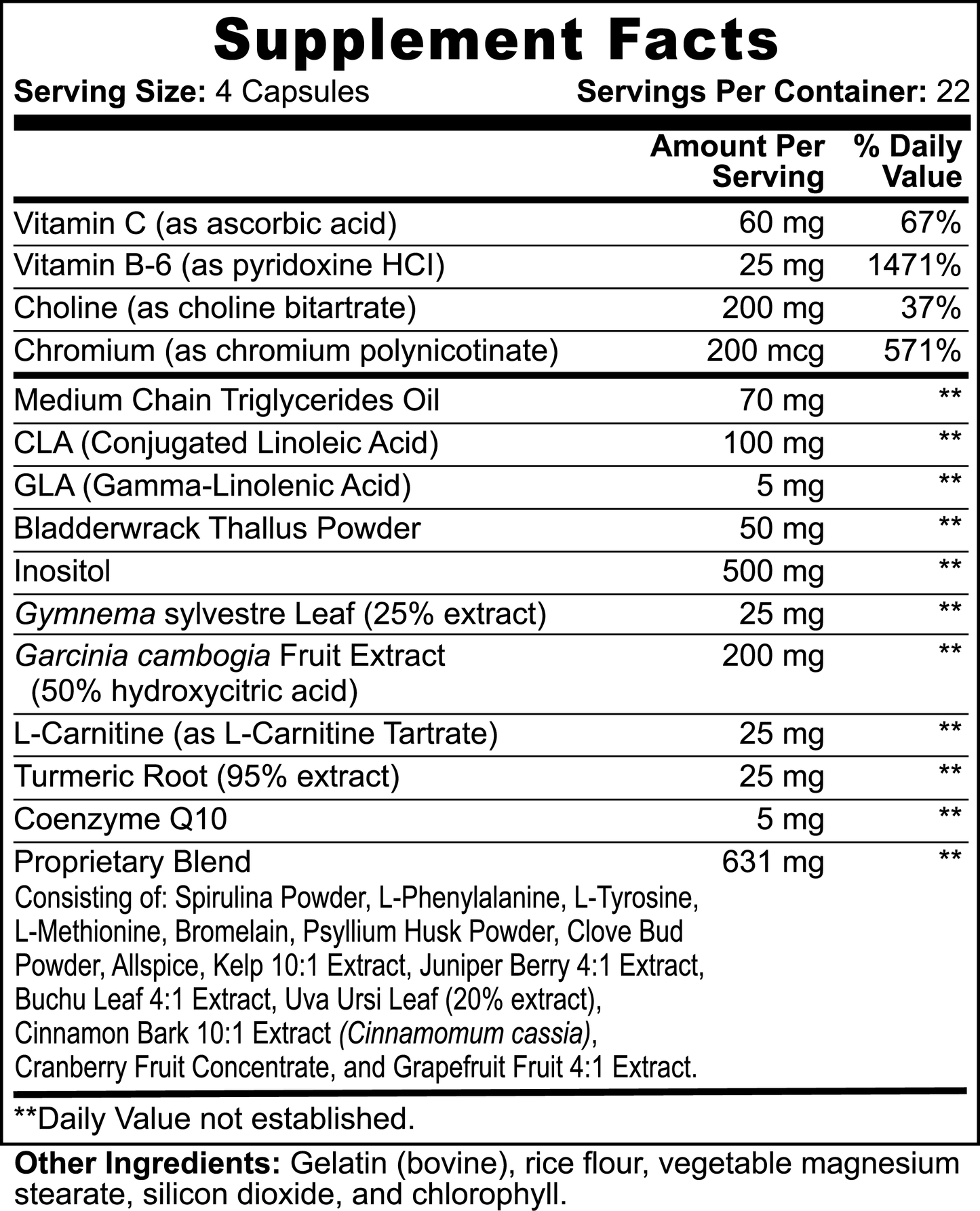 Super Fat Burner with MCT: Super Fat Burner with MCT combines Vitamin C, Vitamin B6, Choline, Chromium, L-Carnitine, and medium-chain triglycerides (MCT) to deliver a healthy approach to fat burning and consequent weight loss.