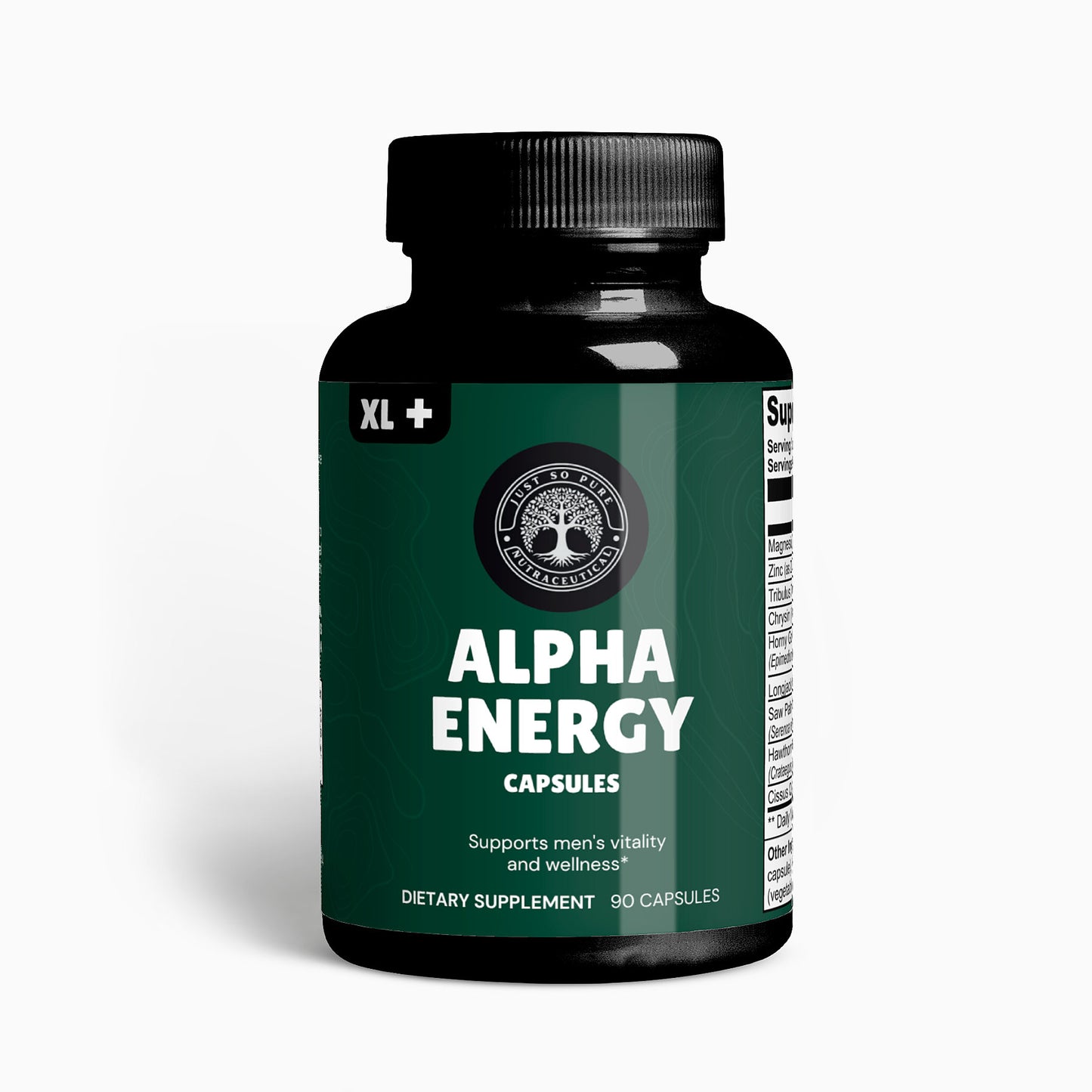 Alpha Energy: Support Men's Vitality and Wellness: Our carefully crafted dietary supplement is designed to promote men's health and well-being without containing testosterone.
