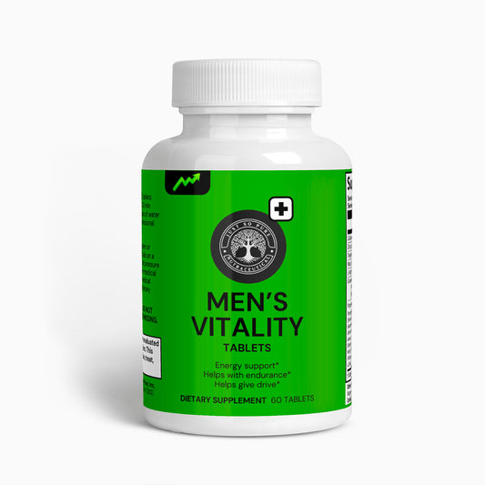 Men's Vitality:  This formula contains herbs like Ginseng, which may help improve blood flow while restoring vigor and longevity.