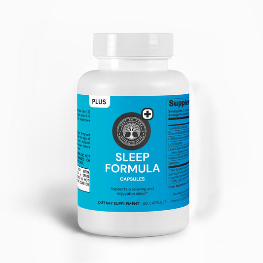 Sleep Formula: This Sleep Formula is crafted to foster restful and rejuvenating sleep through a blend of natural ingredients.