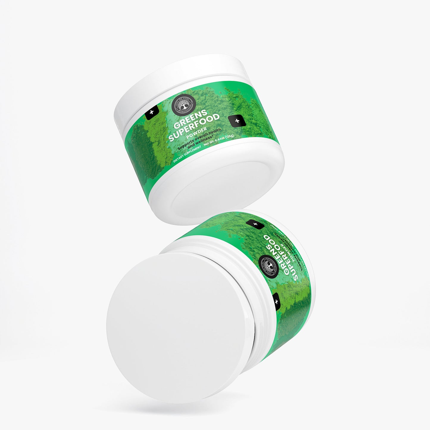 Greens Superfood: This greens powder supplement contains naturally occurring essential vitamins and minerals derived from a diverse range of plant sources.